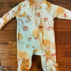 Adorable Cream and Red Kids One Piece